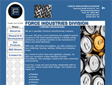 Tablet Screenshot of force-industries.com